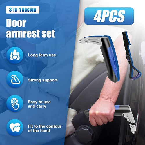 1/2/4 Pcs Car Handle Cane, Portable Car Door Latch Handle Assist, Car Handle Assist Holder for Elderly, Car Support Handle and Car Window Strap for Elderly Seniors Convenience Security (Style 03)