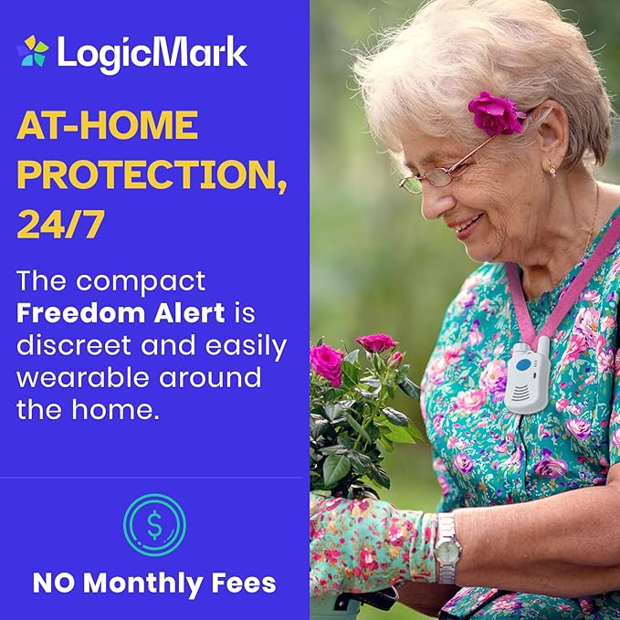 Freedom Alert Landline Personal Emergency Device 2-Way Call for Seniors