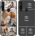 Custom Photo Case for Motorola Moto G Power 2020, Create Your Own Picture Collage Phone Case, Soft Drop Protection, Personalized Anti-Scratch TPU Soft Cover, Gifts for Family Friends, Black