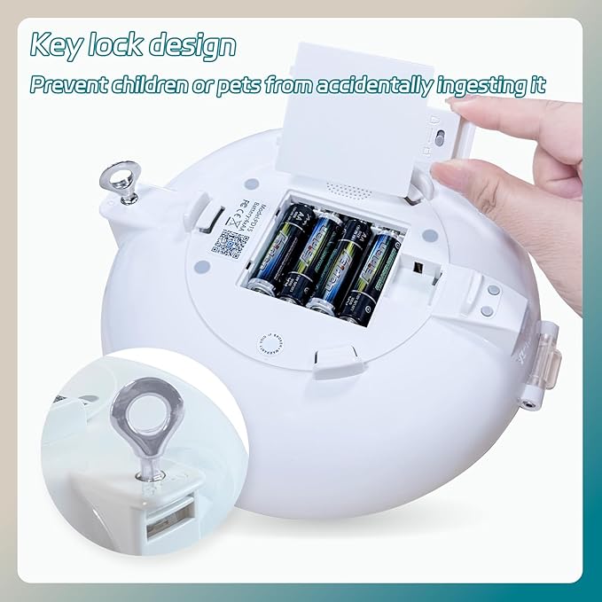 Bluetooth Automatic Pill Dispenser with App, Alarm, Light Alerts, 28-Day Medication Organizer for Seniors & Caregivers with Tracks Adherence History, Clear LCD, Key Lock, for Vitamins Prescriptions