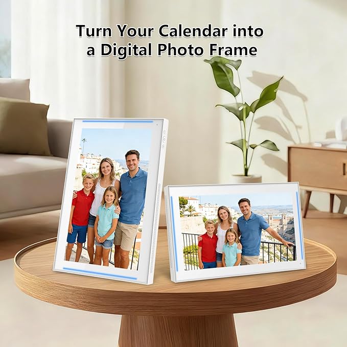 Moonka 15.6" Wall Planner Digital Calendar & Chore Chart with LED Reminder Light, Smart Full HD Touchscreen Interactive Display for Family Schedules, Meal Planner, To Do List, Great for Organizing Your 2026 Calendar