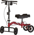 NOVA Medical Products Heavy Duty Knee Scooter, 400 lb Weight Capacity, Red