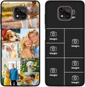 Custom Personalized Case for Motorola Moto G Power 2021 6.6 inch, Customized Multiple Photos Collage Text Phone Cover, Full Body Shockproof Soft Silicone Case, Anti-Scratch, Wireless Charging, Black