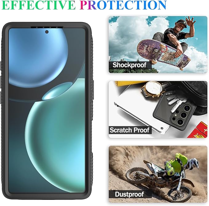 wahhle Compatible with Samsung Galaxy S25 Ultra Case, Magnetic Wireless Charging Built in Screen Protector Full Body Shockproof Slim Fit Bumper Protective Phone Cover for S25 Ultra-Black/Clear
