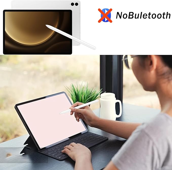 2 Pcs Tab S9 S Pen Replacement for Samsung Galaxy Tab S9 Pen, Tablet S9 Plus Stylus Pen for Samsung Galaxy Tab S9 Ultra S Pen, Tab S9 Stylus Pen withoutBluetooth (Beige)