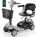 Wooken Mobility Scooters for Seniors, Adults, 4 Wheels Foldable Powered Mobility Scooter 264 lbs All Terrain, Compact Heavy Duty Electric Powered Wheelchair with Seat for Travel, Smart Safety System