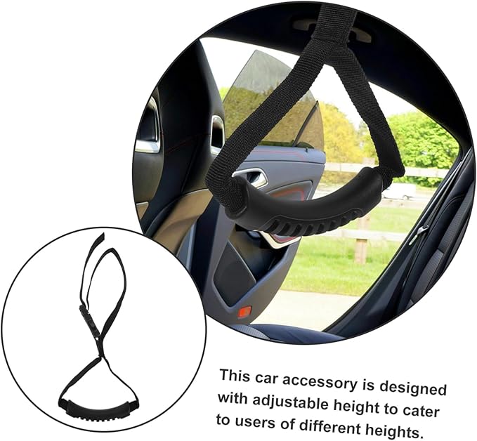 2pcs Elderly Car Door Handle Assist Portable Car Assist Handle for Senior Mount for Disabled Safety Accessory