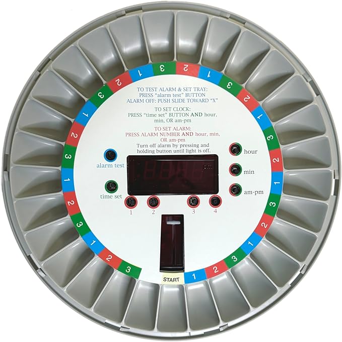 1700 Medication Dispenser with Flashing Light Reminder