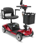 Mobility Scooter,330lbs Capacity,4 Wheel Mobility Scooters for Seniors/Adults with 18 Miles 350W 330LBS Capacity,Detachable Lithium Battery, Adjustable Seat,Shock Absorber