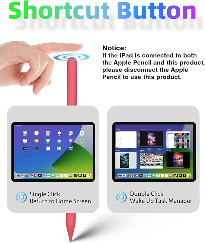 Gnanlen iPad Pencil 2nd Generation with Magnetic Wireless Charging, Same as Apple Pencil 2nd Generation,The Pen Compatible with iPad Pro 11 in 1/2/3/4,iPad Pro 12.9 in 3/4/5/6,iPad Air 4/5,iPad mini