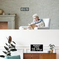 Soobest 12‘’ Dementia Clock and 8.5'' Digital Wall Clock with Backlight