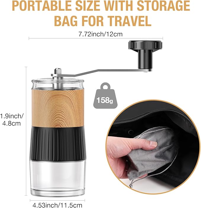 Small Portable Pill Crusher Grinder to Fine Powder for Elderly - Crushes Multiple Pills, Small and Large Medication and Vitamin Tablets - Great for Feeding Tube, Kids, Pets - Ideal for Travel (Wood)