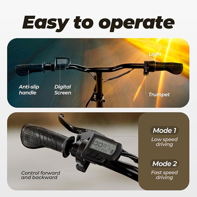3 Wheel Mobility Scooters for Adults, Upgrade Anti-Tip Footrests 250W 36V 5.2AH 13 Mile Range Foldable Mobility Scooter for Seniors, Supports 300 lbs