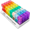 Pill Organizer Monthly - 31 Day Am/Pm Daily 32 Pill Cases for Each Day, Organizer Box for Vitamins, Medicine and Medication
