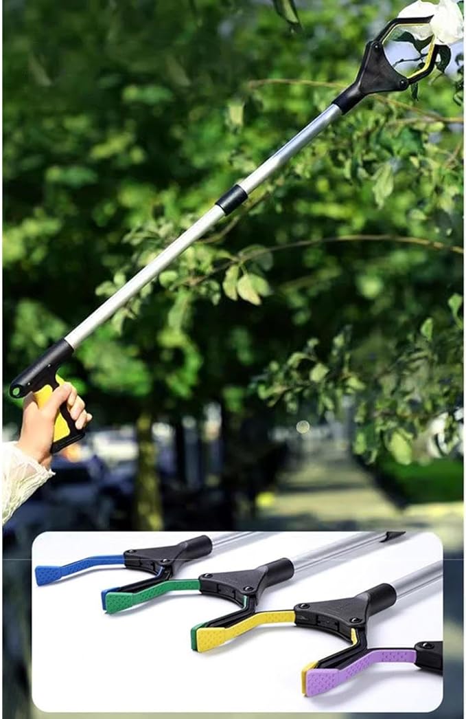 32 Inch Grabber Reache for Elderly - Mobility Aid Reaching Assist Tool - Long Reacher Grabber Pickup Tool - Heavy Duty Grabber Reacher Tool,Purple