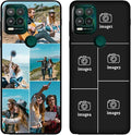Customized Photo Case for Motorola Moto G Stylus 5G 2021 6.8 inch, Personalized Collage Design Phone Cover, Custom Picture Black Silicone Soft Slim Rubber Case, Gift for Couple Lover Bestie