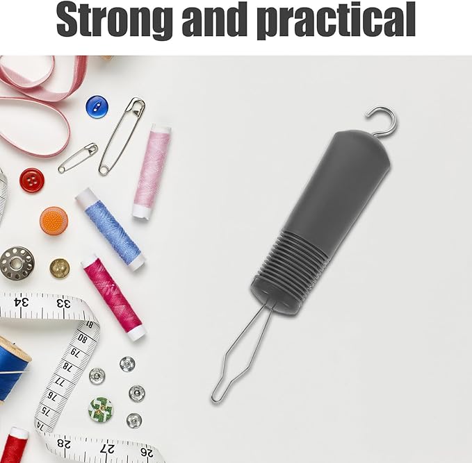 2pcs Zipper Pull Assist Device and One Hand Button Hook Tool for Seniors Arthritis Adaptive Dressing Aid with Portable Grip for Limited Mobility