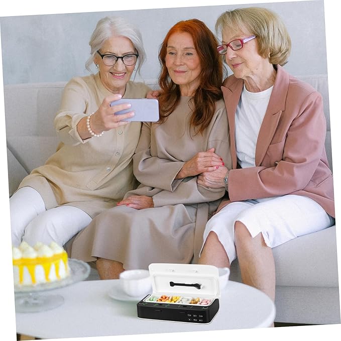 1 Pc Smart Pill Box Day Night Pill Organizer Electronic Medication Organizer Led Combination Elder