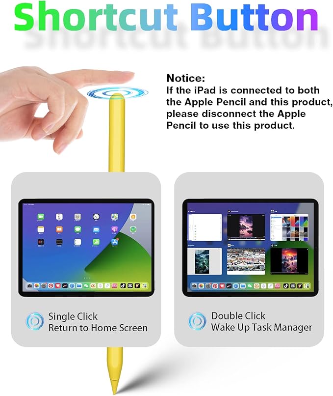 Gnanlen iPad Pencil 2nd Generation with Magnetic Wireless Charging,Same as Apple Pencil 2nd Generation,Stylus Pen Compatible with iPad Pro 11in 1/2/3/4,iPad Pro 12.9in 3/4/5/6,iPad Air 4/5,iPad Mini 6