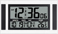 11.5" Large Display Digital Wall Clock Battery Operated with Big Numbers,Desk Clocks with Time Date Temperature, 2 Alarms with Snooze, Easy to Use for Bedroom, Living Room, Office,Gift for Elderly