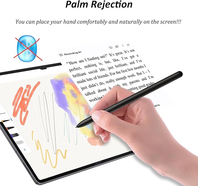 Galaxy Tab S10 Ultra S Pen for Samsung Galaxy Tab S10+/S10 Lite,Tab S10 Ultra Stylus Pen Replacement for Galaxy Tab S10 Ultra/S10 Plus/S10 Lite All Versions S Pen with Nibs(Black)