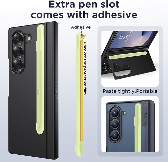 TONGATE for Galaxy Z Fold 6/5 Slim S Pen Fold Edition 4096 Pressure Levels for Samsung Z Fold 6/5 Phones Only, Fold5/6 S Pen Touch Stylus, 1.5mm Pen Tip, with 3* Tips & 1* Pen Holder, Green