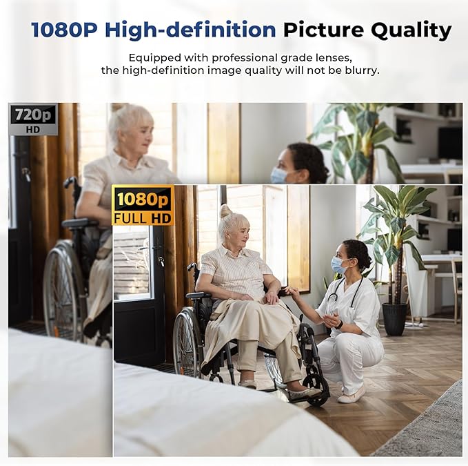 1080P HD Hidden Wall Outlet Camera WiFi Spy Cam with Motion Detection, Fast Charging & Remote Monitoring for Home Security