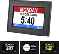 Digital Clock, wall Clock with time, Digital Alarm Clock for Seniors,Dementia Clock that Provides Alarms and Electronic Calendar for Elderly.