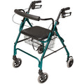 Lumex Walkabout Lite Rollator – Lightweight 14.5 lb. Rolling Walker with Seat for Seniors, Green