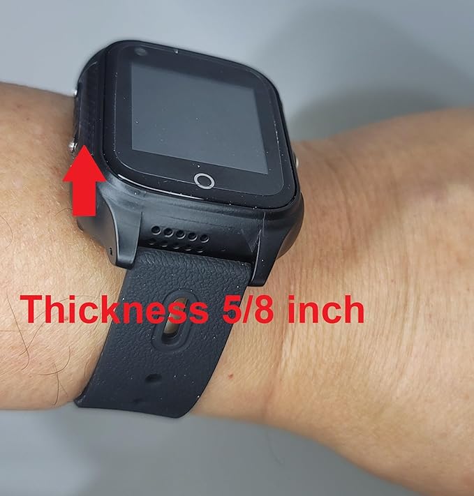 WisePath Medical Alert Watch Fall Detection Waterproof 2-Way Voice 911 Call No Monthly Fee SAW911-365