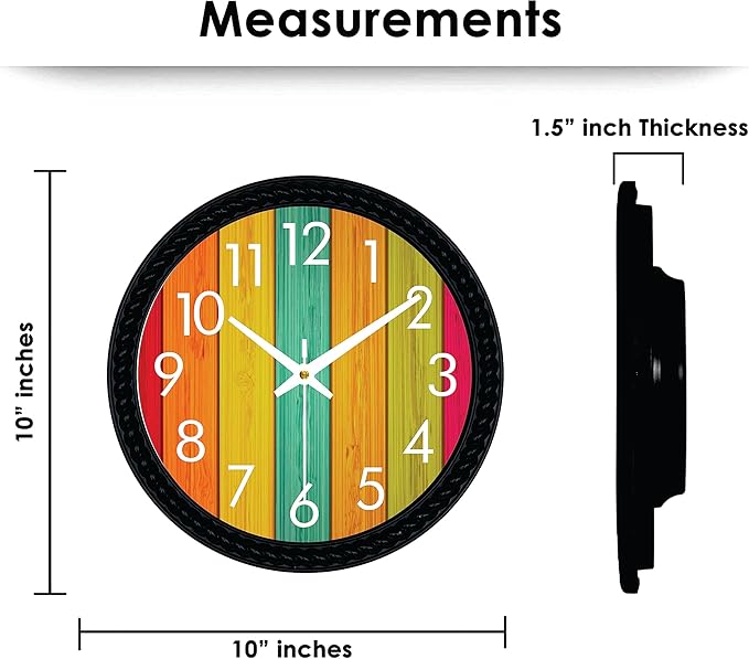 OPIC Wall Clocks for Home, Office, Living Room 10 inch - 009