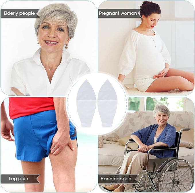 10 Pieces Easy Slide Open Toe Compression Sock Aid Slip Stocking Applicator Open Toe Compression Stockings for Assist Putting on for Elderly, Disabled, Pregnant Women or Men