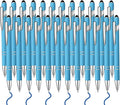 24 Pcs Blue Ink Ballpoint Pen with Stylus Tip 2 in 1 Ballpoint Pen 1.0 mm Blue Ink Metal Stylus Pen for Touch Screens Coworkers, Family, Colleagues, Office (light)