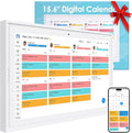 15.6" Electronic Wall Calendar & Digital Family Planner, 2K Smart Touchscreen Display with Video Call, Chore Chart & Shared Family Schedule, 4+64GB, Wall or Desk Mount, Interactive Calendar Organizer
