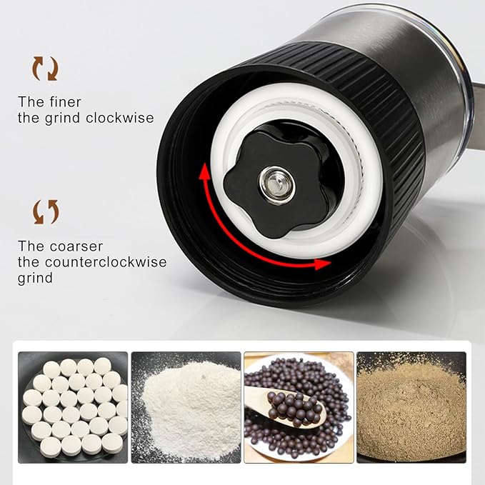 Pill Crusher and Splitter Grinder for Feeding Tube Pets and Kids
