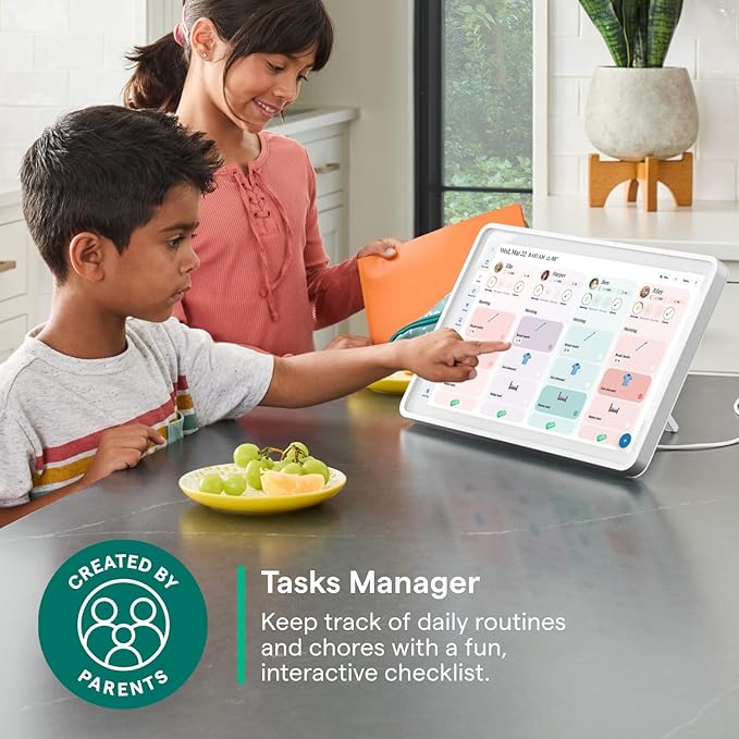 Skylight Calendar 2 - 15-inch Full HD Touchscreen Digital Calendar, Featured on Wirecutter - Wall Planner & Interactive Chore Chart, Smart Family Organizer, 16GB Storage, Wi-Fi, Wall Mount Included - Classic, White