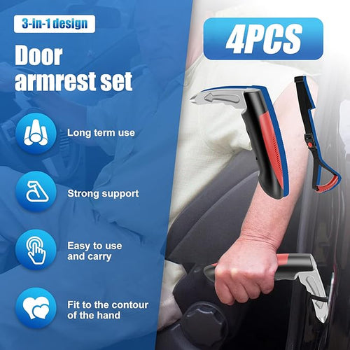 1/2/4 Pcs Car Handle Cane, Portable Car Door Latch Handle Assist, Car Handle Assist Holder for Elderly, Car Support Handle and Car Window Strap for Elderly Seniors Convenience Security (Style 04)