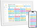 Canupdog Digital Calendar, 10.1inch Smart WiFi Digital Calendar&Chore Chart, Touch Screen HD Display for Family Schedules, Share Moments Instantly from Anywhere, Gifts for Women Mom