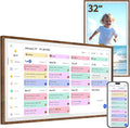 32-Inch Digital Calendar Chore Chart Touchscreen Full HD Wall Desk Mountable Family Planner