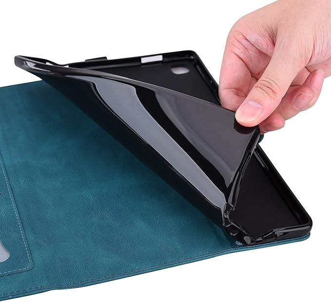 Dteck for iPad mini (A17 Pro/A15) 7/6th Generation Case 2024/2021 Release (8.3"), PU Leather Protective Case with Auto Sleep Wake & Stand Function/Card Slots, Lightweight Cute Case, Butterfly Blue