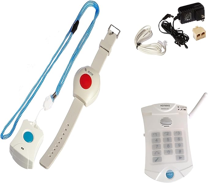 Life Guardian Medical Alarm SOS Emergency Phone System HD700v2 No Monthly Fees