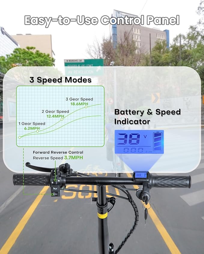3 Wheel Mobility Scooter for Adults & Seniors, Lightweight Foldable Travel Scooter, 36V 500W Powerful Motors, 48 lbs Portable Design, Long-Range Electric Mobility Device, Supports up to 330 lbs