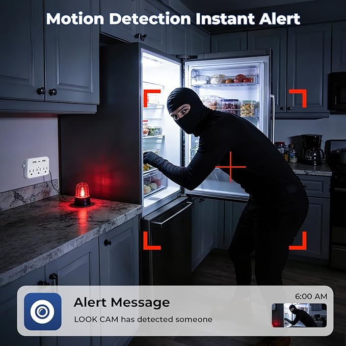 1080P HD Hidden Wall Outlet Camera WiFi Spy Cam with Motion Detection, Fast Charging & Remote Monitoring for Home Security