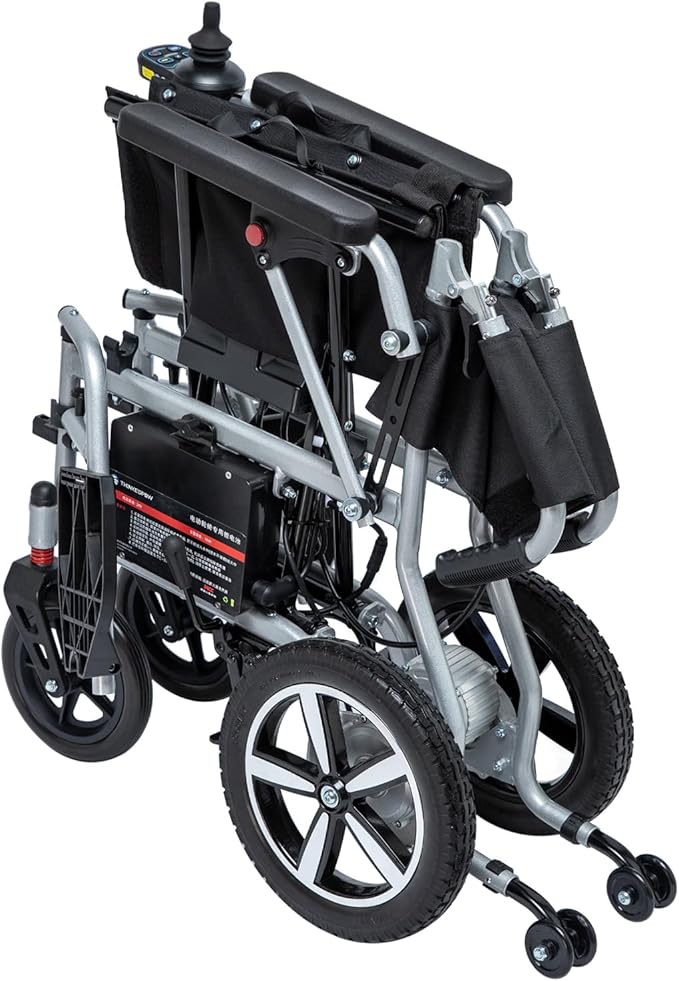 33lbs Lightweight Electric Wheelchair, Foldable Electric Wheelchairs for Adults, All Terrain Motorized Wheelchair Mobility Scooters for Adults, Airline Approval