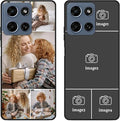 Custom Photo Case for Motorola Moto G Play 2026, Create Your Own Picture Collage Phone Case, Soft Drop Protection, Personalized Anti-Scratch TPU Soft Cover, Gifts for Family Friends, Black