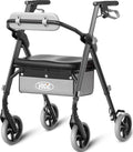 Walkers for Seniors, Z11 Rollator Walker with Seat, Max 380 lbs, Avant Walkers with Ergo Seat & Backrest, Foldable Rollator Adjustable Height, All Terrain Walker, Lightweight