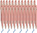 24 Pcs Blue Ink Ballpoint Pen with Stylus Tip 2 in 1 Ballpoint Pen 1.0 mm Blue Ink Metal Stylus Pen for Touch Screens Coworkers, Family, Colleagues, Office (Pink Rose Gold)