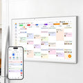 JSUSOU 21.5 Inch Smart Digital Calendar with FREE APP for Fridge & Wall Touch Screen, Magnetic Refrigerator Mount, Electronic Planner for Office Desk, Mothers Day Gifts for Wife, White
