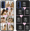 Styletify Personalized Photo Case for Motorola Moto G Pure 6.5 inch, Thin Slim Soft Rubber Black Phone Cover, Custom Picture Collage Pink Heart Cute Case for Women Girl, Gift for Birthday Anniversary