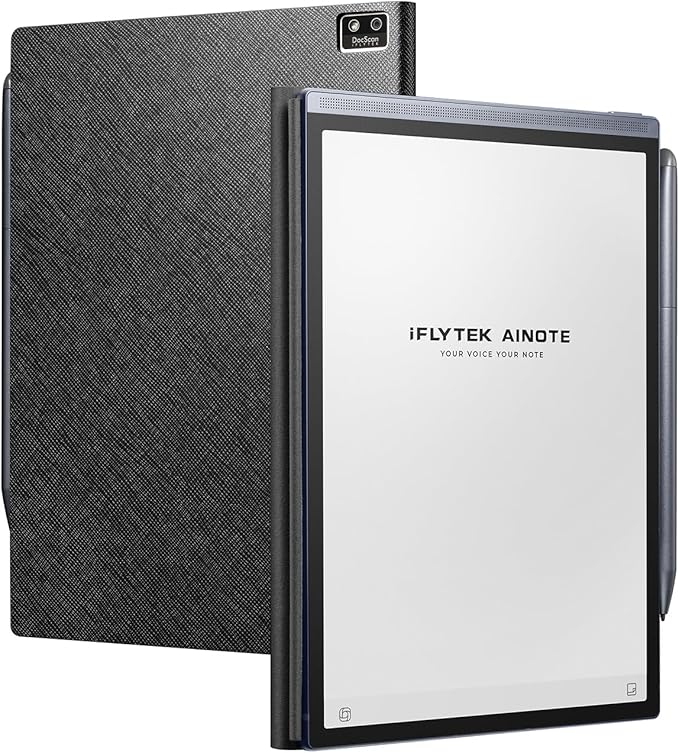 Black Protective Case for iFLYTEK Paper Tablet 8.2 Inch with 5 Pen Refills